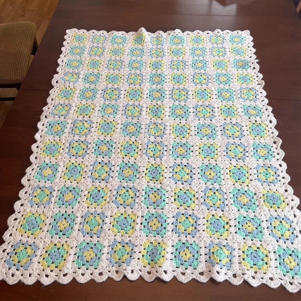 Handmade crochet afghan